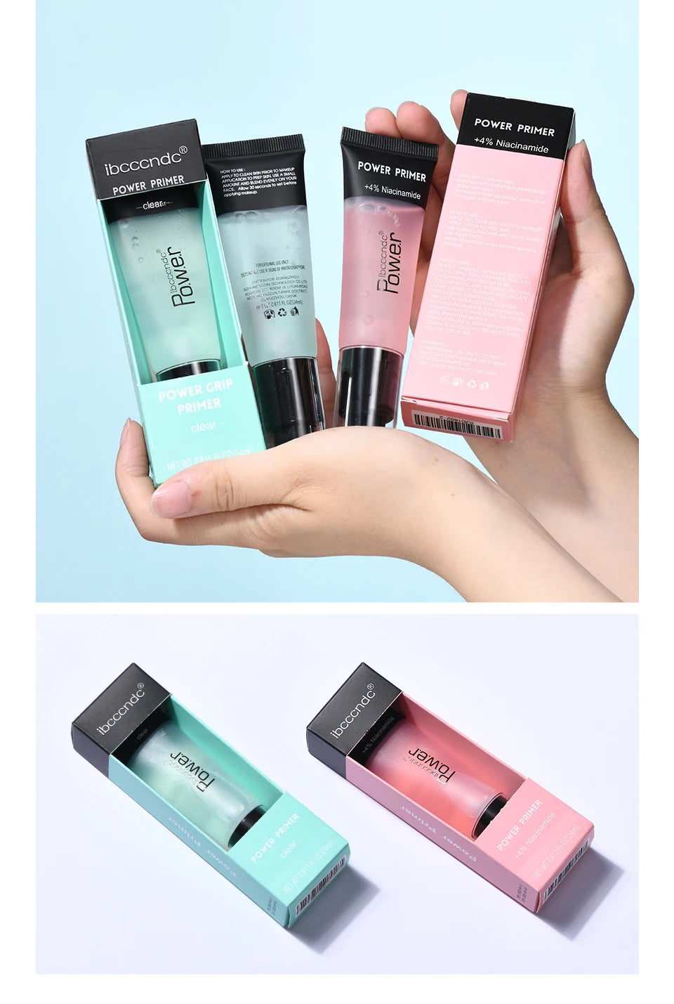 Power Grip Highly Moisturizing Makeup Base Isolation Primer Refreshing Easy To Absorb Invisible Pore Colorless Natural Makeup