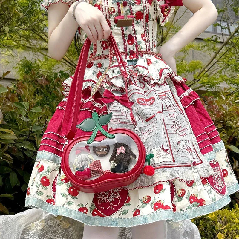 Creative Women's Ita Bag,original Cute Kawaii Ita Backpack,apple Five Pointed Star Street Fashion Harajuku Girl Crossbody Bag
