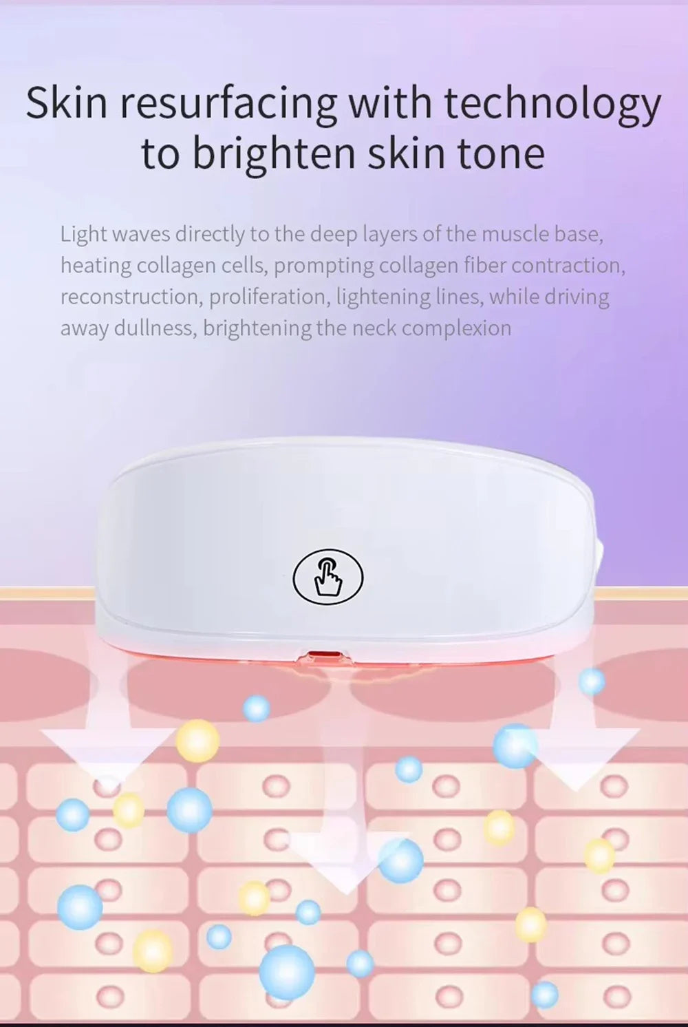 2025 Neck LED Mask 7 Colors Photon Anti-Wrinkle Skin Brightening Neck Beauty Mask Skin Tightening Neck Wrinkle Remover Skin Care