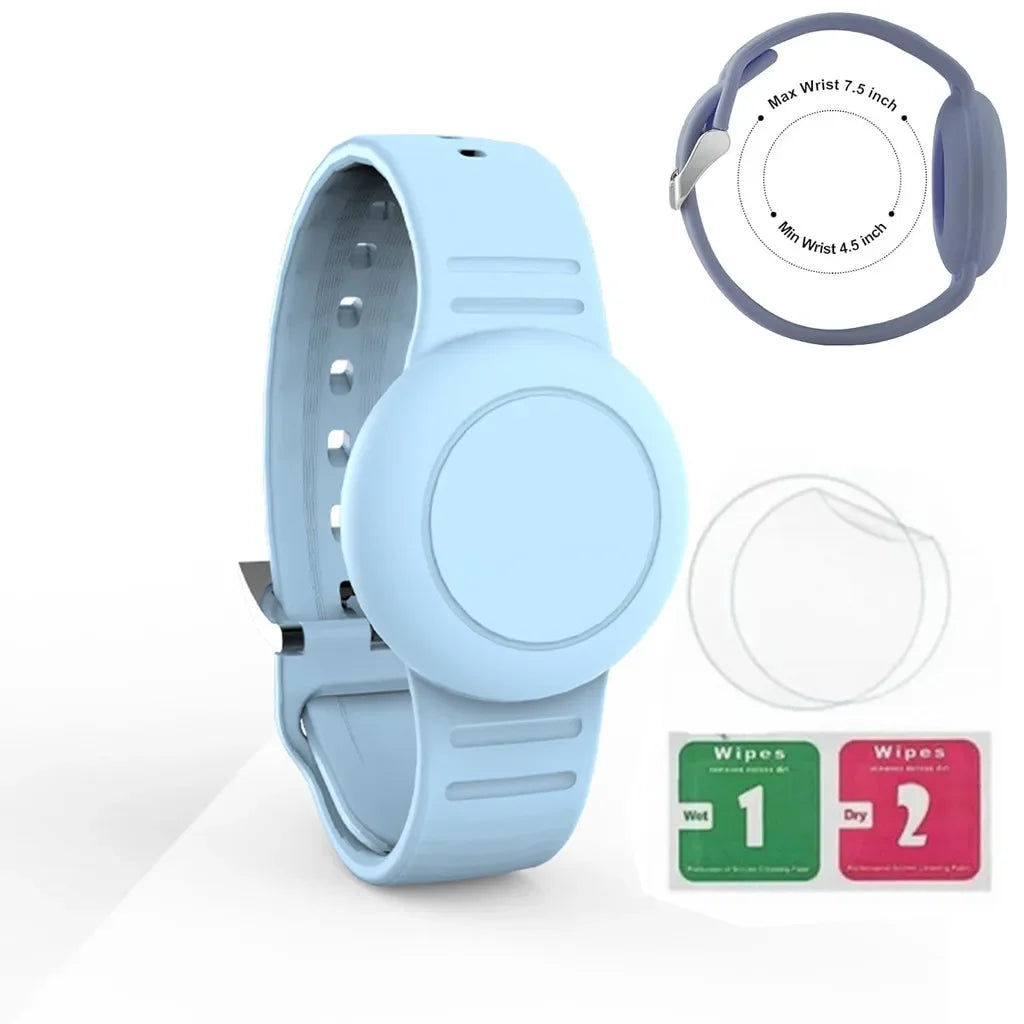 Waterproof Airtag Bracelet for Kids Soft Nylon Hidden Air Tag Wristband Full Cover Lightweight  Band for Toddler Child