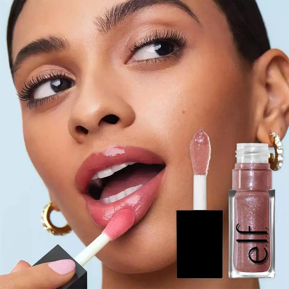 Glow Reviver Lip Oil High Shine Pearl Lip Glaze Glitter Moisturizing, Quick-Drying Non-staining Long Lasting