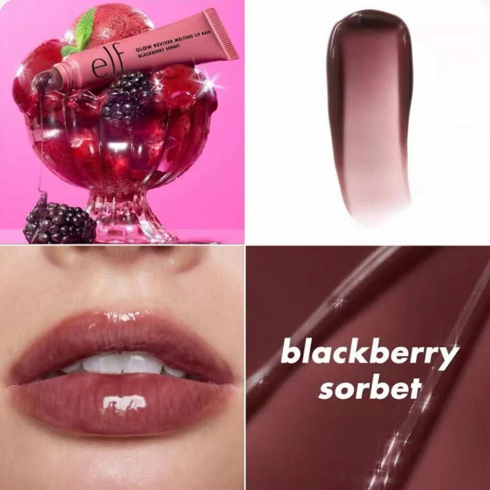 Elf Lip Gloss 6-Colors Lip Balm Optional Lightweight Hydrating Nourishing Repairing Improve Dryness Create Naturally Plump Lips