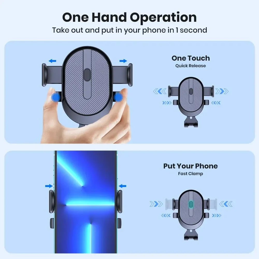 New Universal Car Bracket Gravity Auto Phone Holder Car Air Vent Clip Mount Mobile Phone Holder Cell Phone Stand For All Phones