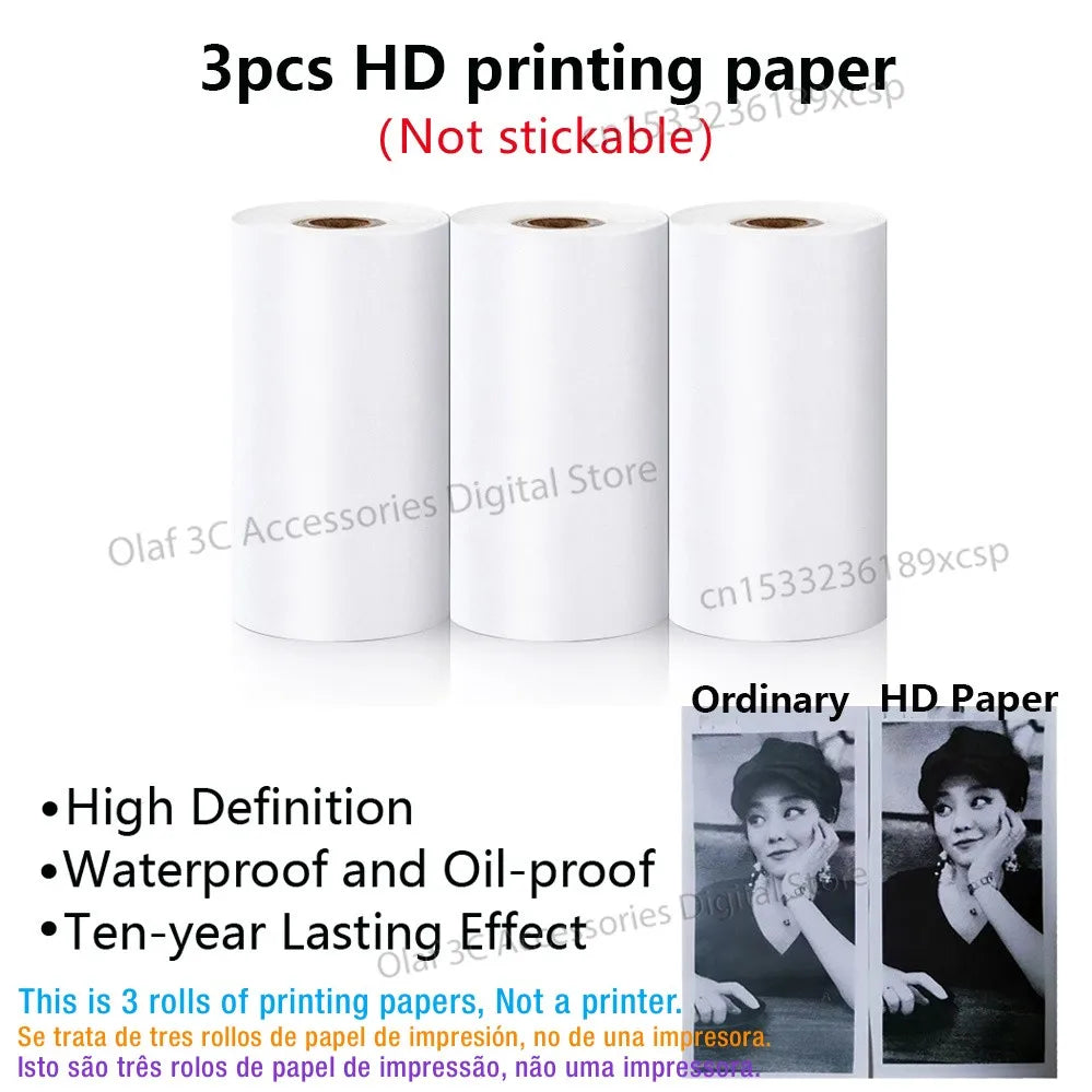 Meow Mini Label Printer Thermal Portable Printers Stickers Paper Inkless Wireless Impresora Portátil 200dpi Android IOS 57mm