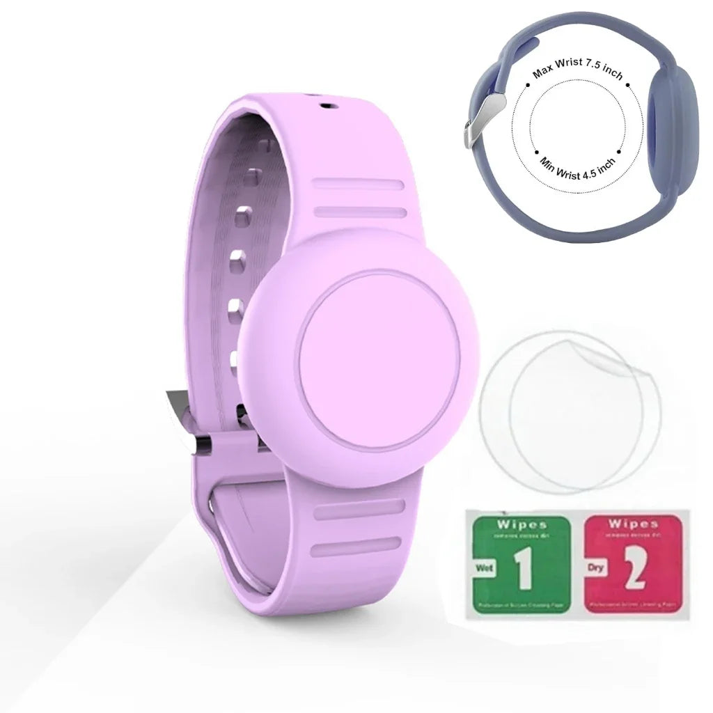 Waterproof Airtag Bracelet for Kids Soft Nylon Hidden Air Tag Wristband Full Cover Lightweight  Band for Toddler Child