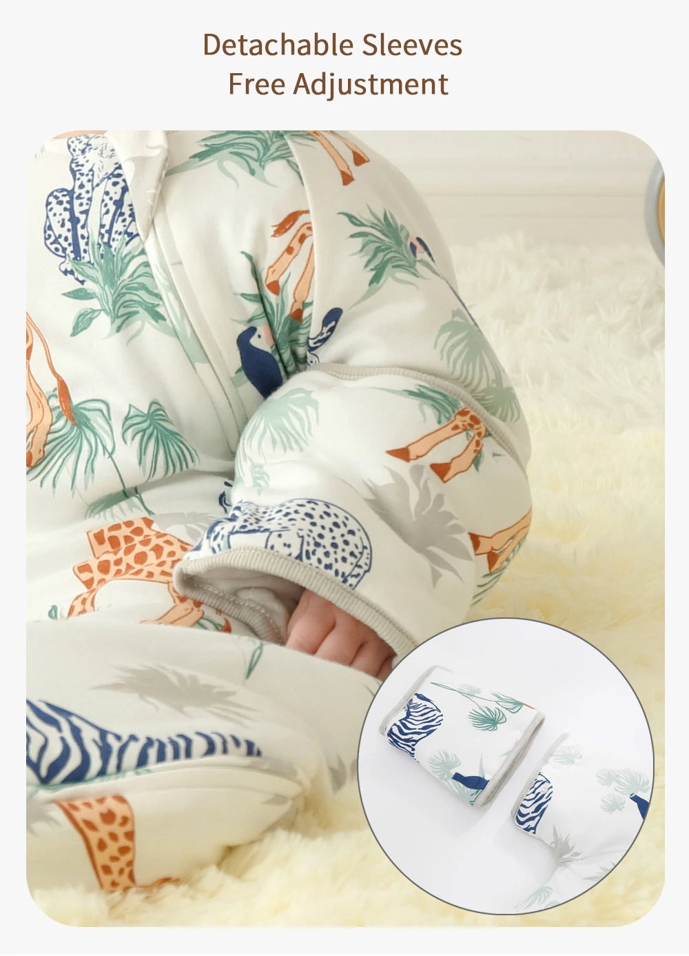 INSULAR Baby Thickened Sleeping Bags Infant Warm Pajamas Kids Cartoon Cotton Sleep Sack Toddler Anti-kick Onesuit Autumn Winter