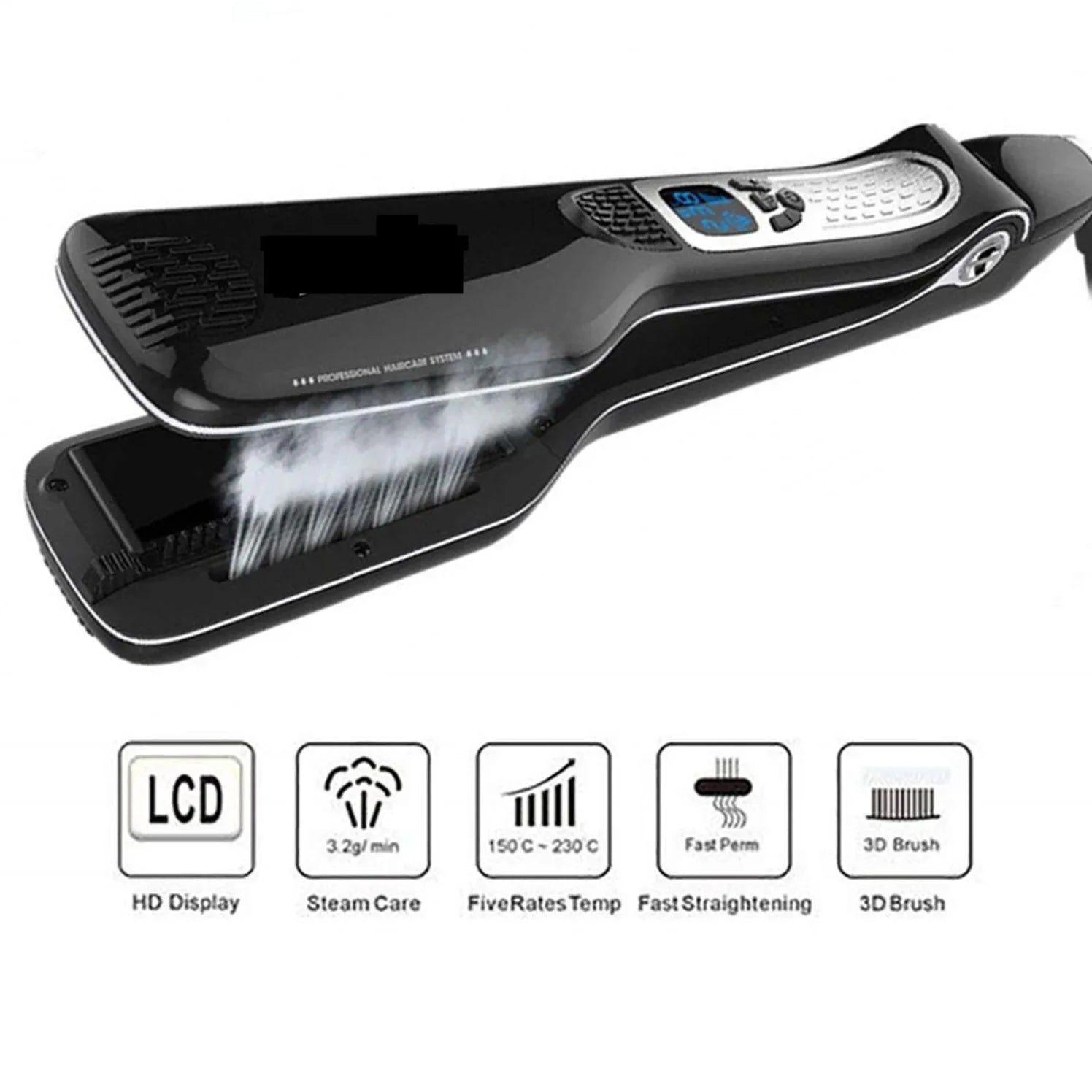Steam Straightener Multi-function Straight Hair Splint Curling Stick Straight Curling Dual-use Spray Straight Clip