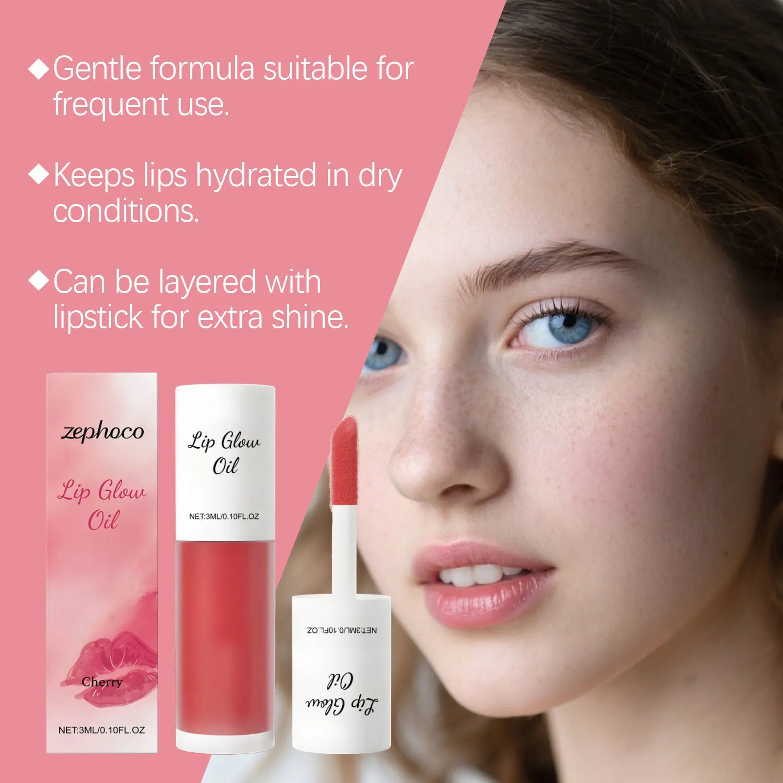 Peony/Cherry/Coconut/Honey Lip Glow Oil Enhancer Lip Gloss Plumping Lip Nourishing Remove Lip Line Brighten Lip Makeup Cosmetics
