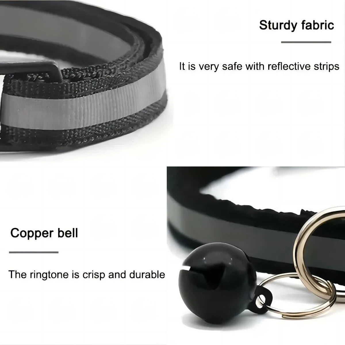 2 PC cat and dog footprints really reflective pet collar+strip reflective pet collar, reflective anti-lost pet collar.