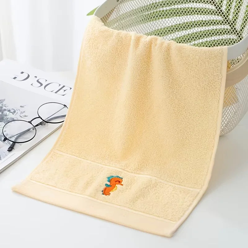 Large Children's Cartoon Animal Primary Baby School Students Face Towel Soft Absorbent Household Bath Towels for Baby Kids Gift