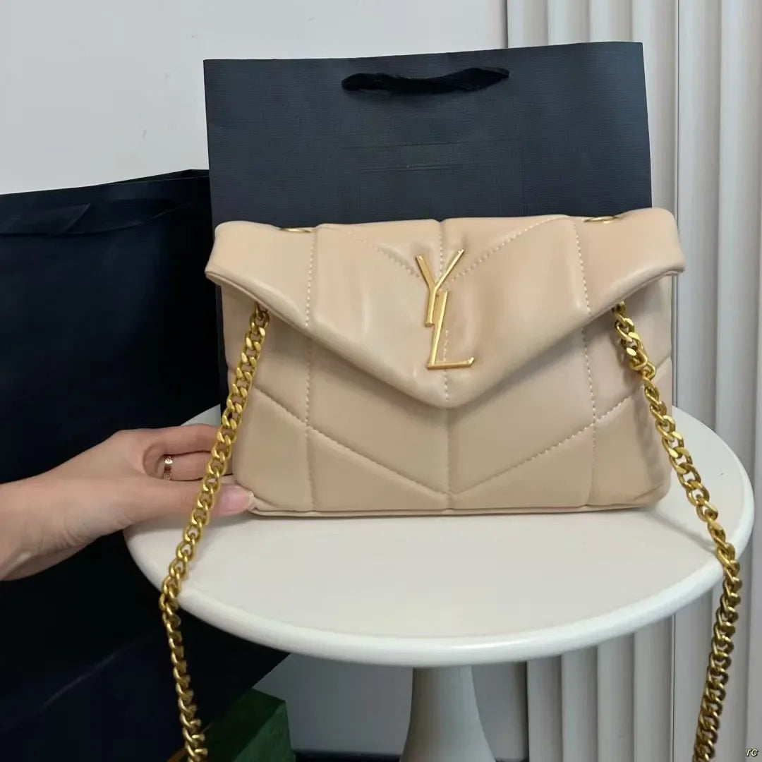 Designer Shoulder Luxury Woman Fashion Handbag Classic Womens Printed Retro Sweet Outdoors Purse Underarm Bag yslbags yslcross b