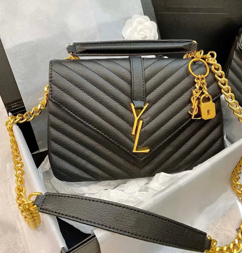 Designer Shoulder Luxury Woman Fashion Handbag Classic Womens Printed Retro Sweet Outdoors Purse Underarm Bag yslbags yslcross b