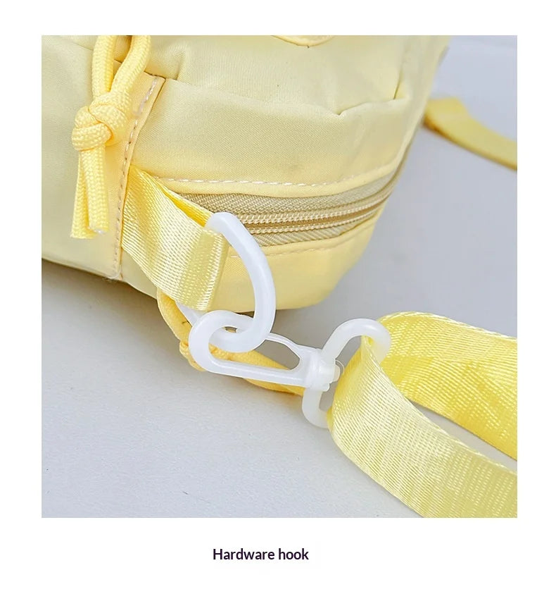 Japan and South Korea Cute Small Bag Female anime Pain Bag Pure Color Small Fresh Student Korean Simple Bag Crossbody Bag Female