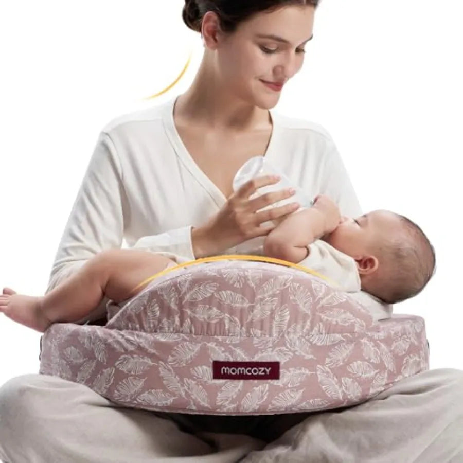 Innovative Safety Guard Nursing Pillow - Firm and Springy Memory Foam - Stable Ergonomic Support and Comfort - Wider Breastfeed