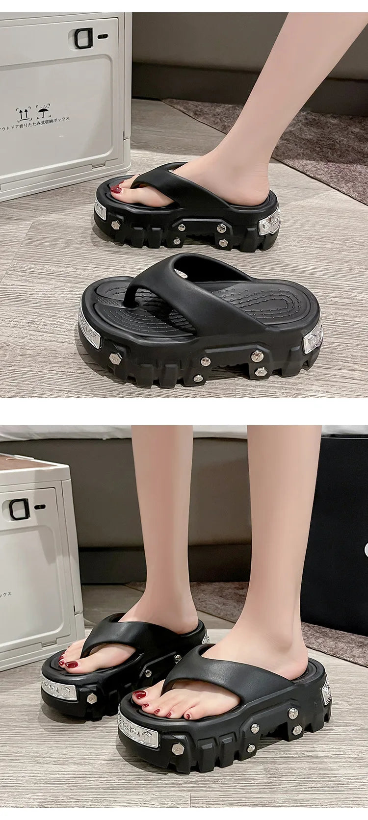 2025 New Sponge Cake Hole Shoes Thick Bottom Men's Couple Baotou Slippers Women's Non slip and Odorous Cold Slippers