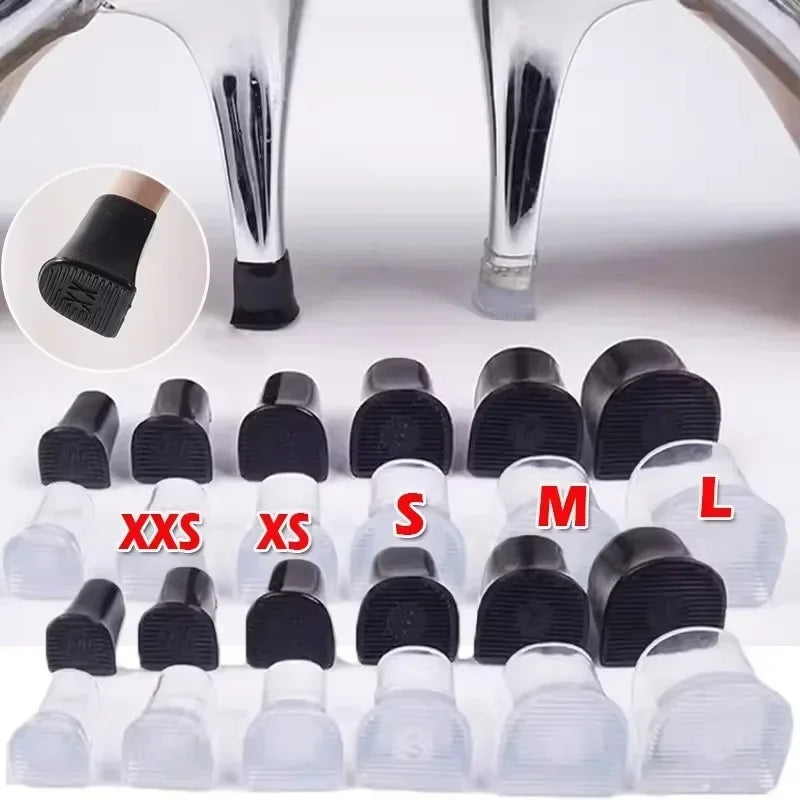 1PAIR Silicone High Heel Protectors Stoppers Latin Stiletto Dancing Covers Antislip High Heeler Bridal Wedding Shoes Accessories