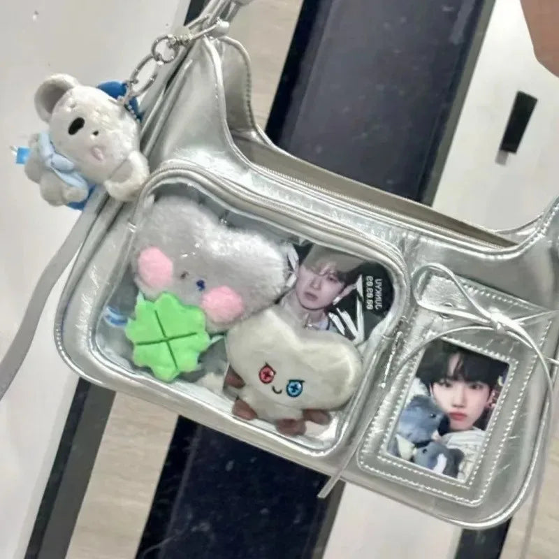 Women's Transparent Ida Bags Japan Shoulder Bags Women Students Crossbody Bags Women's Designer Handbags
