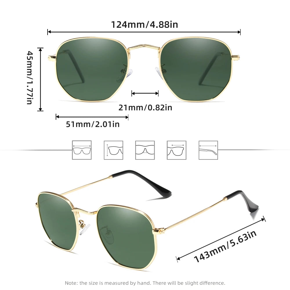 Classical Business Male Sunglasses Men Women Driving Outdoor Travel Round Frame Causal Anti-glare Retro Eyeglasses