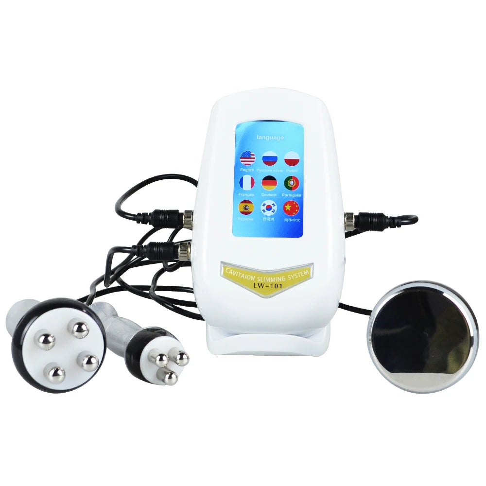 Nourishbel 3in1 Slimming Massage Cavitation Machine Multifunctional Equipment Facial Body Tightening Lifting Skincare Tool
