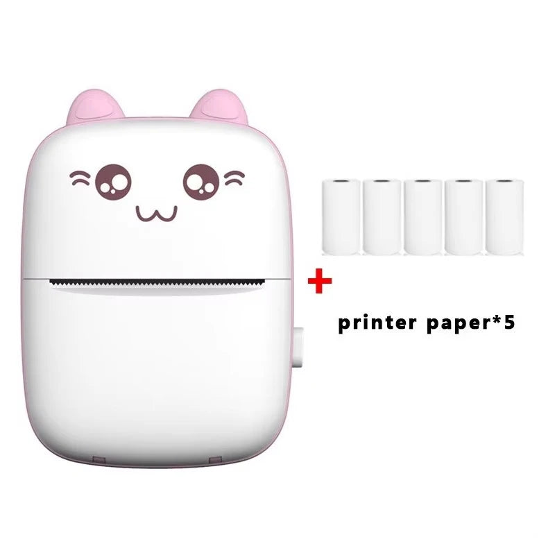 Portable Mini Bluetooth WiFi New Wrong Printer Mobile Phone Photo Title Note Hot Print Pocket Student Error Label Printer