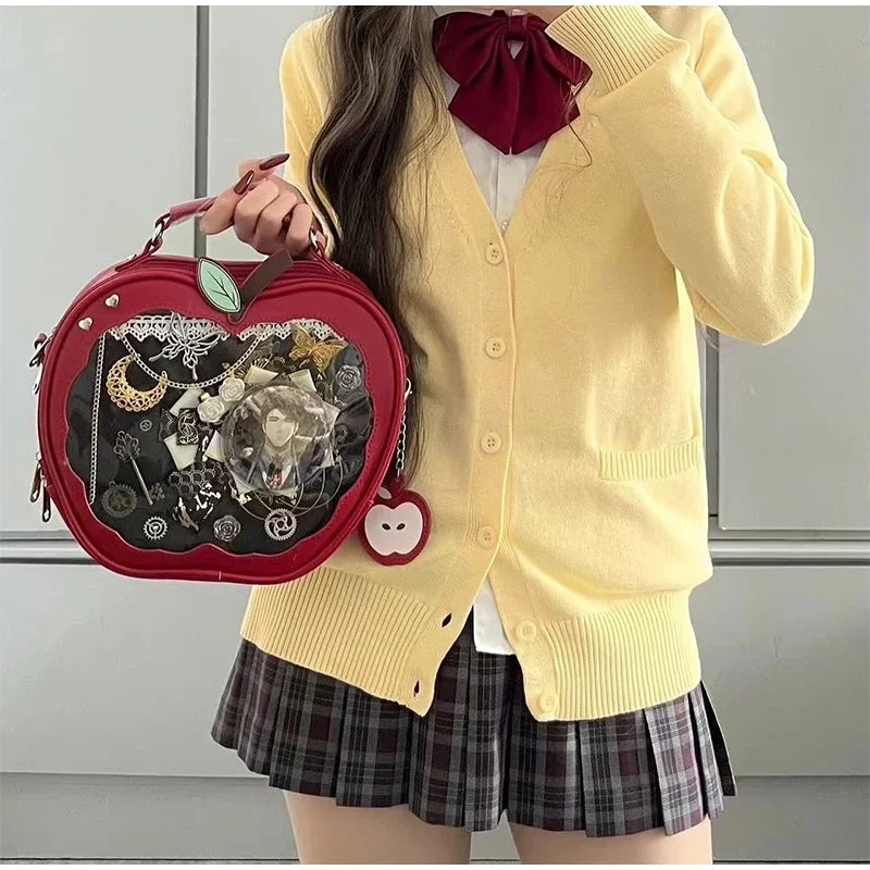 Creative Women's Ita Bag,original Cute Kawaii Ita Backpack,apple Five Pointed Star Street Fashion Harajuku Girl Crossbody Bag