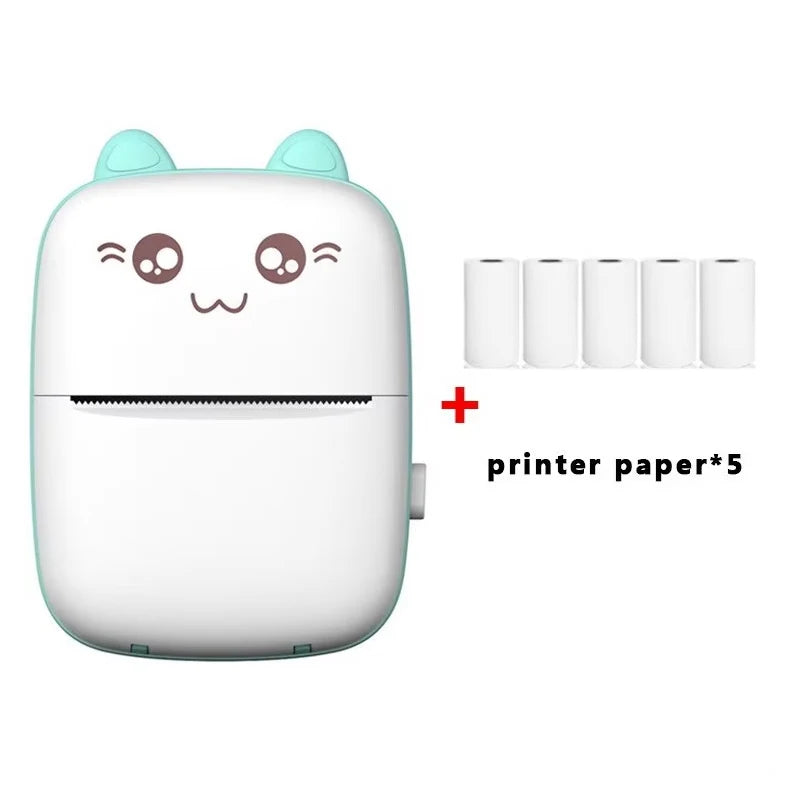 Portable Mini Bluetooth WiFi New Wrong Printer Mobile Phone Photo Title Note Hot Print Pocket Student Error Label Printer