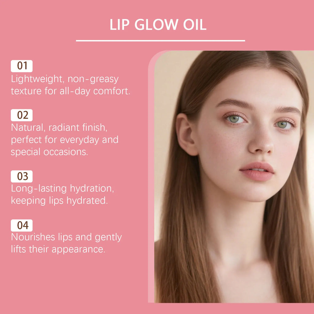 Peony/Cherry/Coconut/Honey Lip Glow Oil Enhancer Lip Gloss Plumping Lip Nourishing Remove Lip Line Brighten Lip Makeup Cosmetics