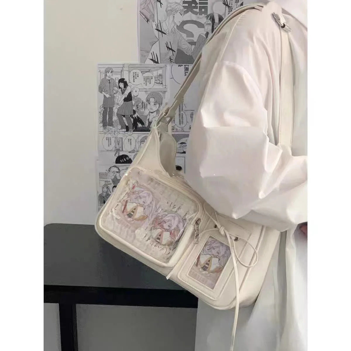 Women's Transparent Ida Bags Japan Shoulder Bags Women Students Crossbody Bags Women's Designer Handbags