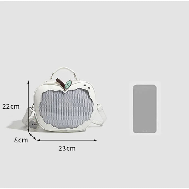 Creative Women's Ita Bag,original Cute Kawaii Ita Backpack,apple Five Pointed Star Street Fashion Harajuku Girl Crossbody Bag