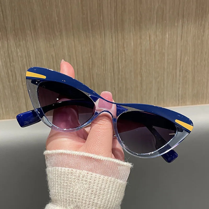 New Fashion Cat Eye Sunglasses Women Vintage Shades Brand Designer Gafas Luxury Sun Glasses UV400 Eyewear Oculos