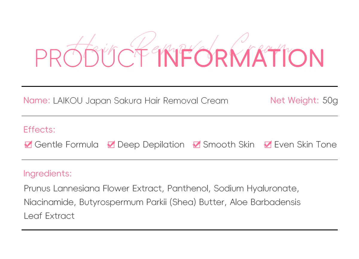 LAIKOU Hair Removal Cream  Intimate Areas Epilator Cream Painless Health Hair Remover Growth Inhibitor Men Woman Body Care 50g