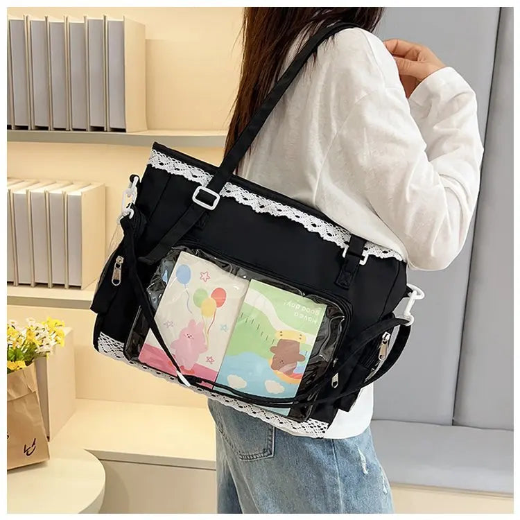 Ballet Girl Large Appetite Itabag Japanese Two-Dimension Single Shoulder Crossbody Bag Gift For Friends Women'S Handbag