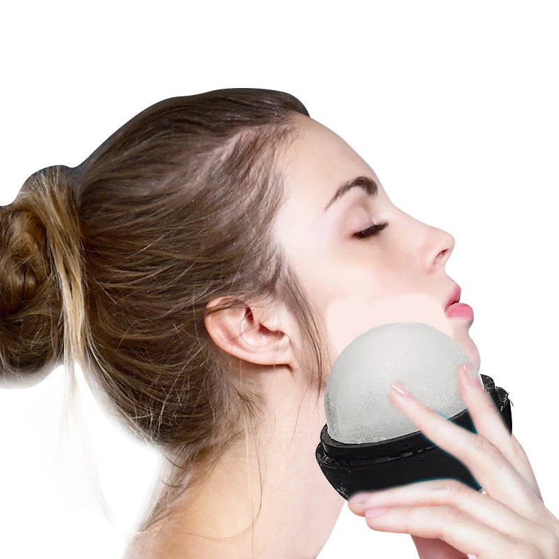 ~Ice Roller For Face And Eye Facial Beauty Ice Roller Skin Care Tools Ice Facial Cube Silicone Ice Mold Beauty Accessories.
