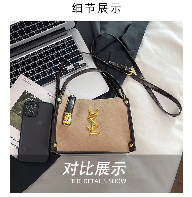 2026 New Korean Style Retro Mini Square Crossbody Bag Shoulder Top Handle Purse Textured Everyday Tote for Women