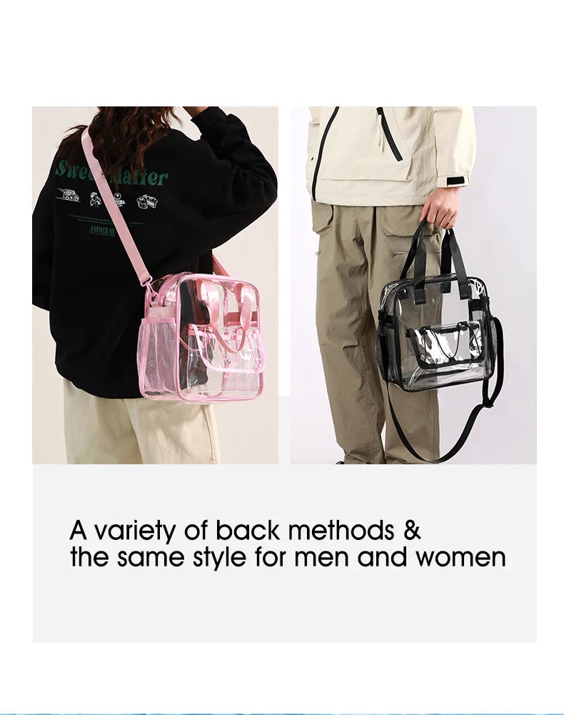 Ladies' shoulder bagTransparent swimming bag PVC travel storage bag travel bag sports stadium concert beach student fashion bag