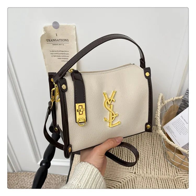 2026 New Korean Style Retro Mini Square Crossbody Bag Shoulder Top Handle Purse Textured Everyday Tote for Women