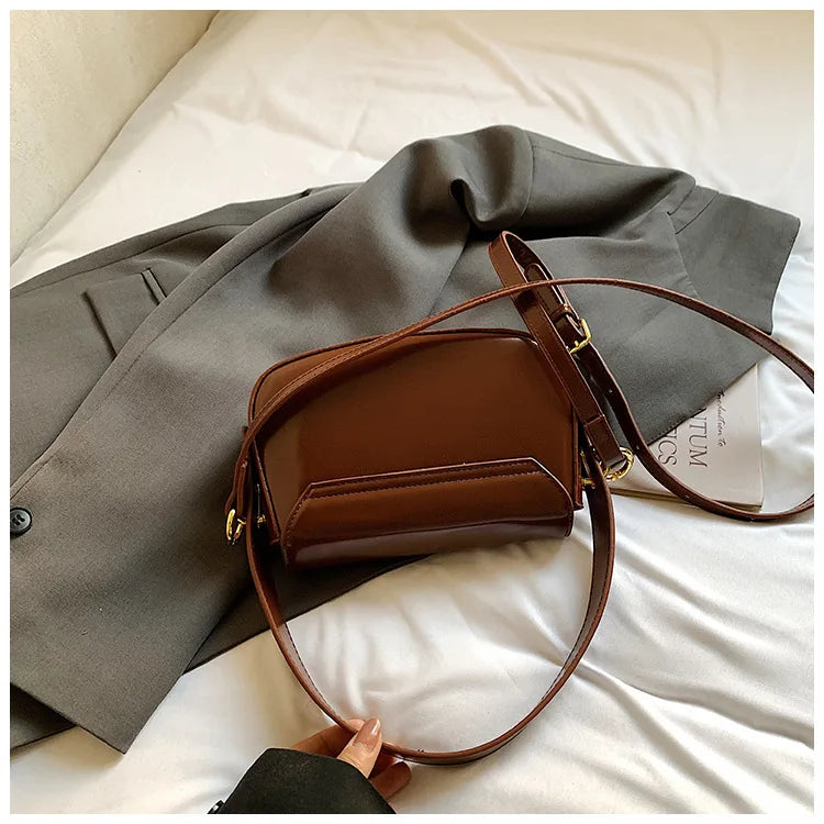 Classic Trendy Paris Inspired Diaper Bag For Women Elegant Textured Leather Crossbody Handbag Large Capacity Retro Tote