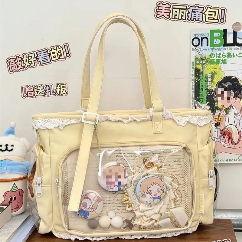 Ballet Girl Large Appetite Itabag Japanese Two-Dimension Single Shoulder Crossbody Bag Gift For Friends Women'S Handbag