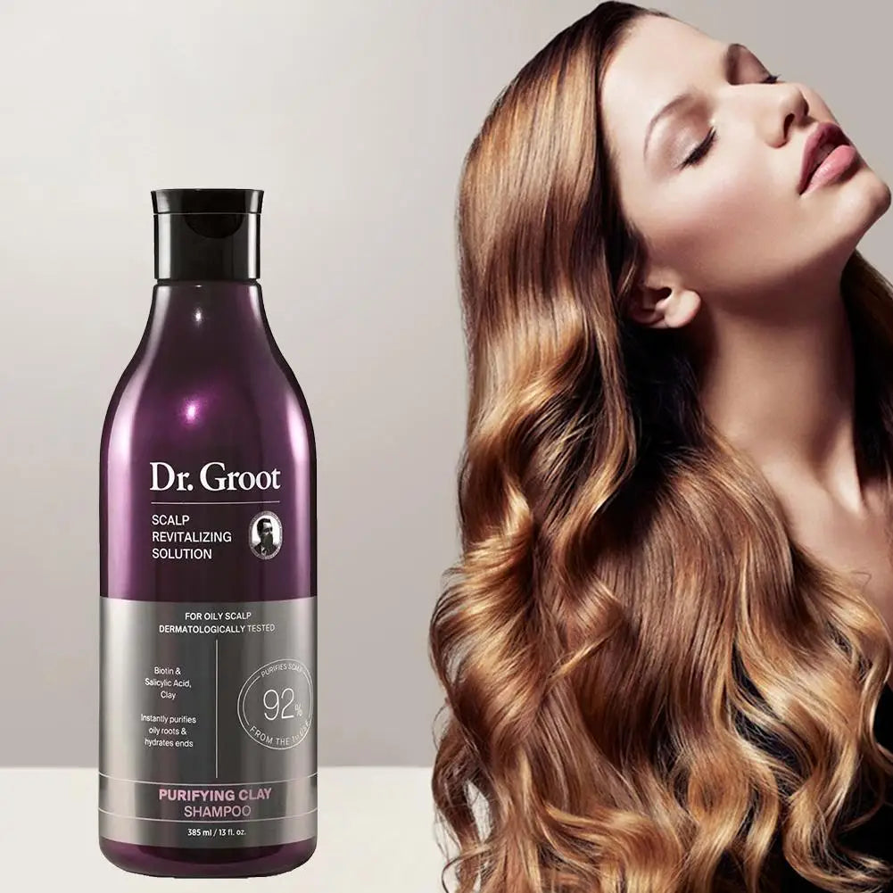 Dr. Groot Scalp Revitalizing Solution Hair Care Set Korean Brand 385ml Purifying Clay Shampoo 250ml Hair Thickening Conditioner