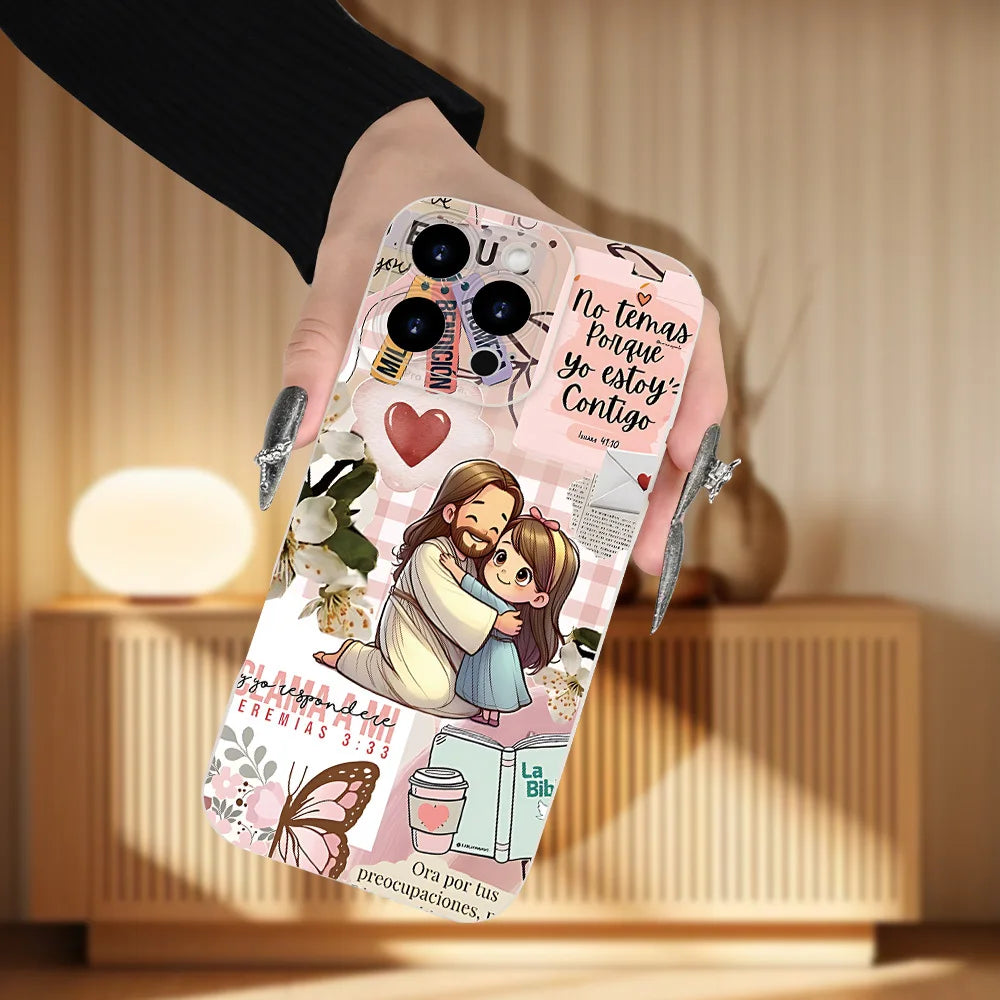 A popular creative phone case with Jesus design, compatible with iPhone 17 16 15 14 13 12 11ProMax Plus