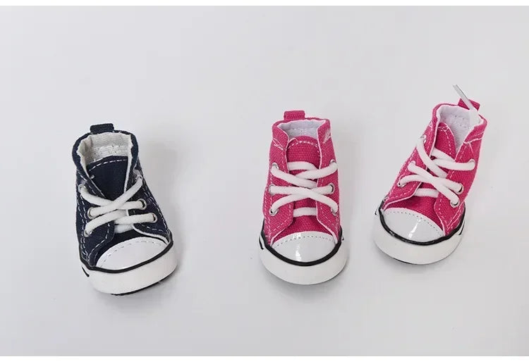 New Pet Shoes Non-slip Wear Thickened Denim Canvas Summer Shoes Teddy Dogs and Cats Universal Outdoor Breathable