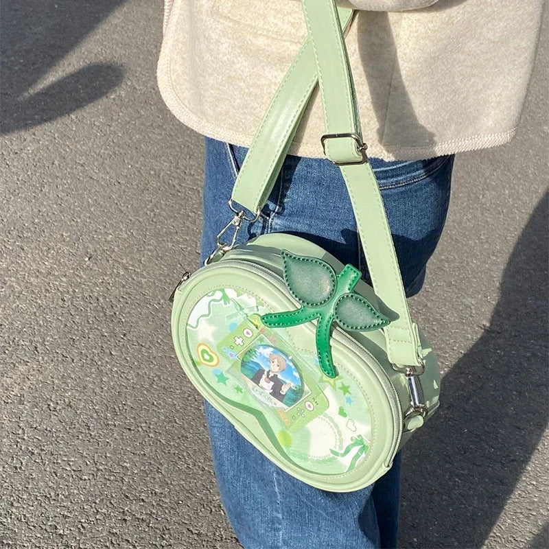 Creative Women's Ita Bag,original Cute Kawaii Ita Backpack,apple Five Pointed Star Street Fashion Harajuku Girl Crossbody Bag